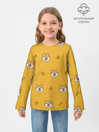 Детский лонгслив / Сиба-ину. Акита-ину.