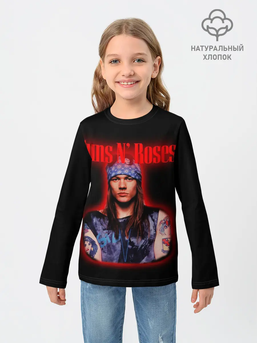 Детский лонгслив / Guns n roses + Спина