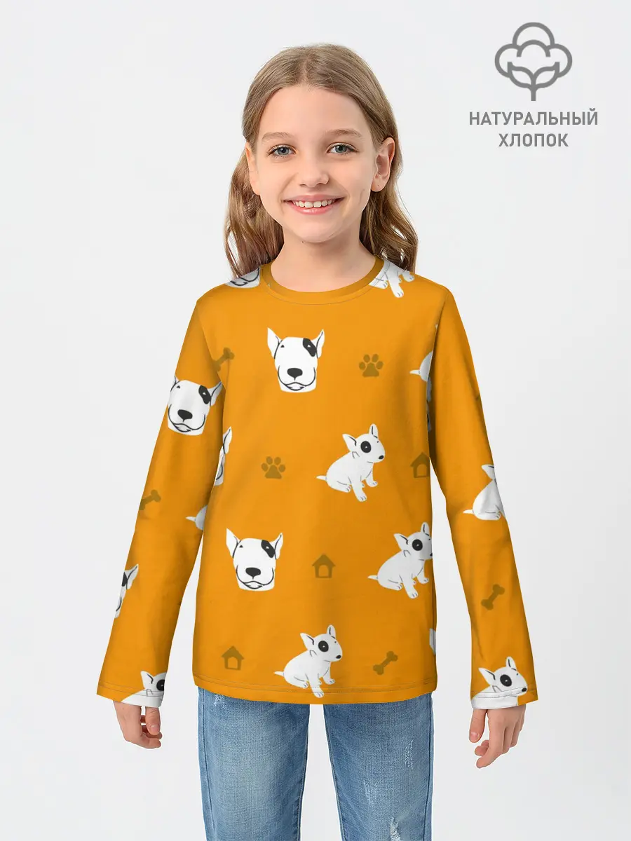 Детский лонгслив / Английский бультерьер