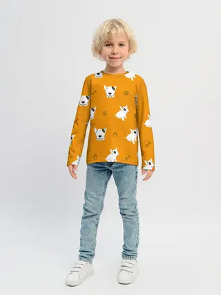 Детский лонгслив / Английский бультерьер