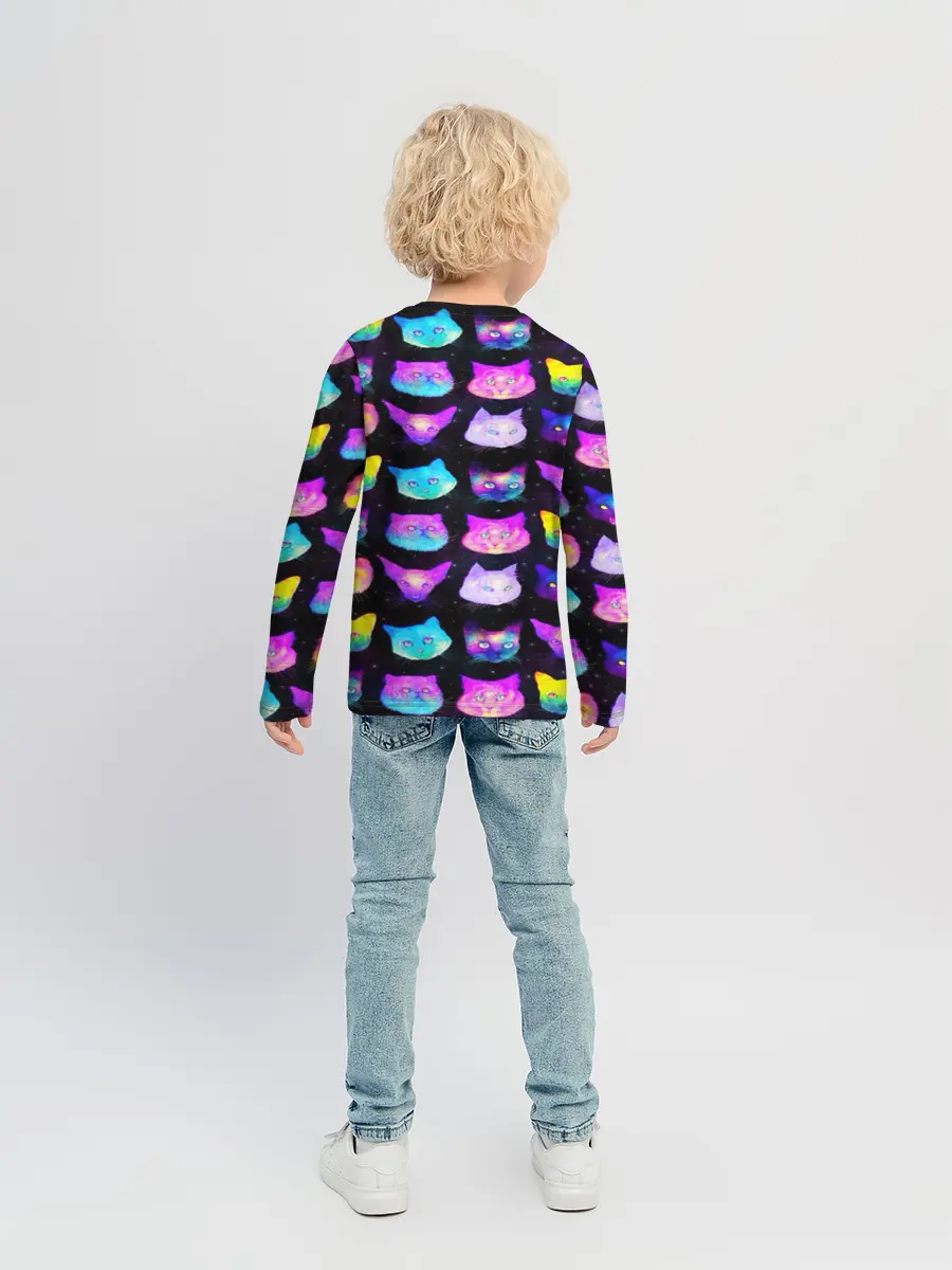 Детский лонгслив / КОТО КОСМОС