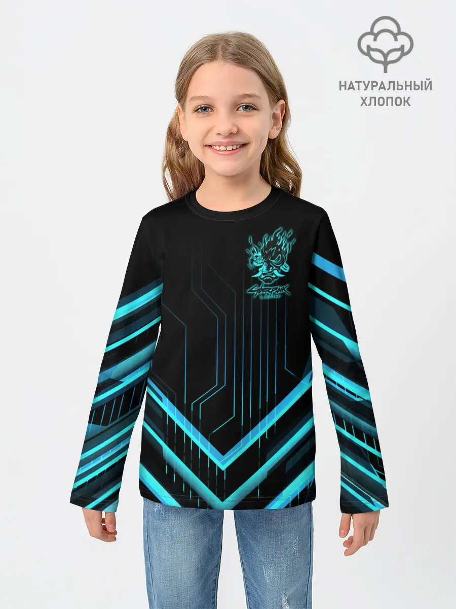 Детский лонгслив / Cyberpunk 2077