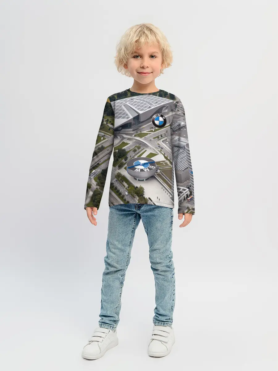 Детский лонгслив / BMW city