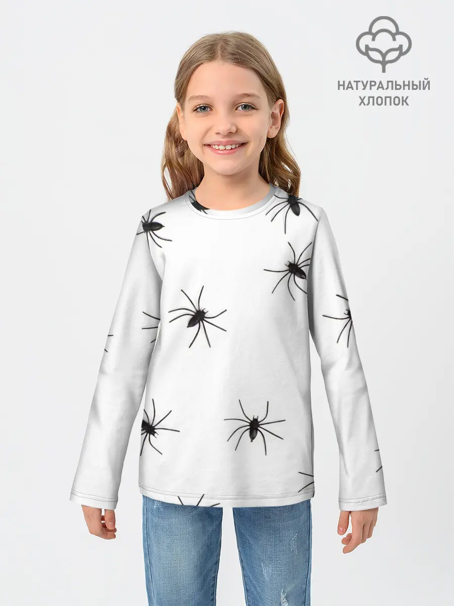 Детский лонгслив / Пауки
