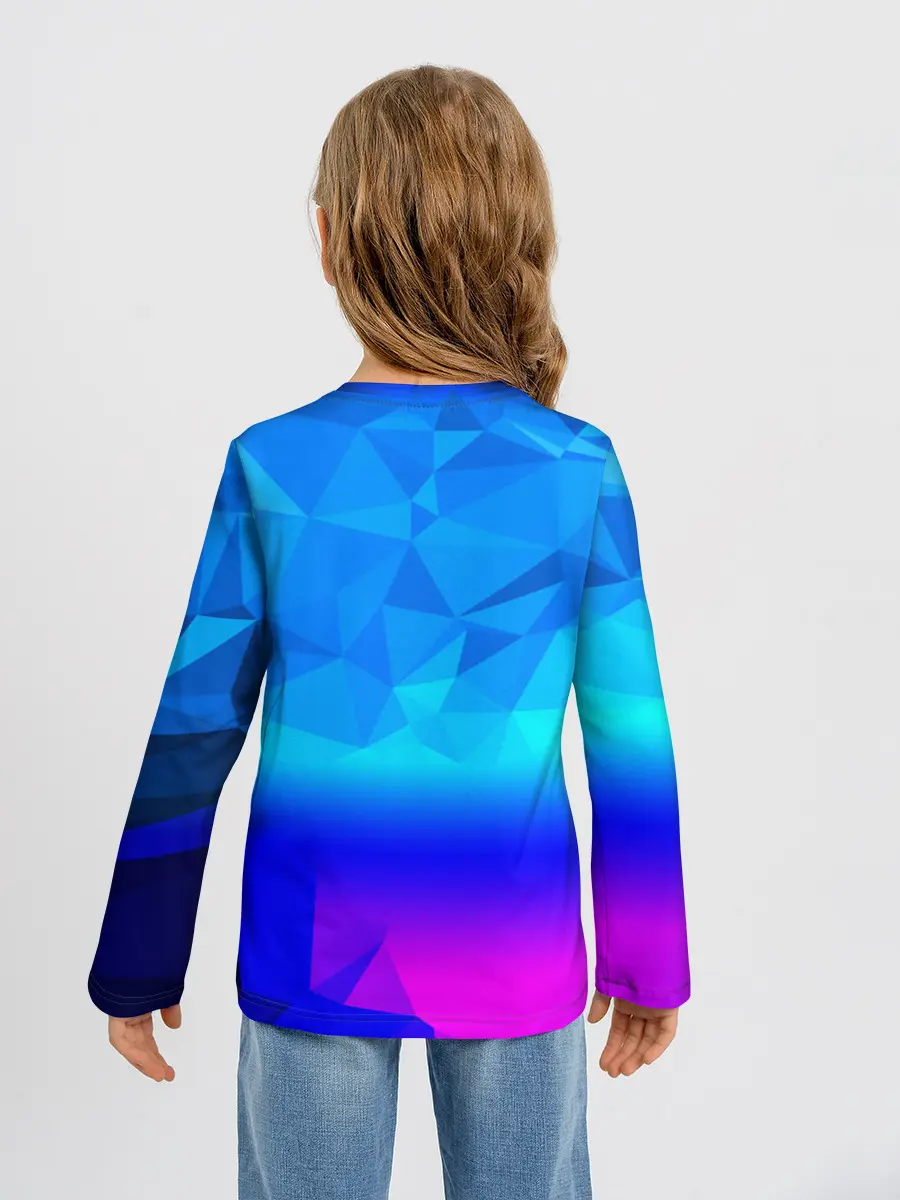Детский лонгслив / ABSTRACT NEON