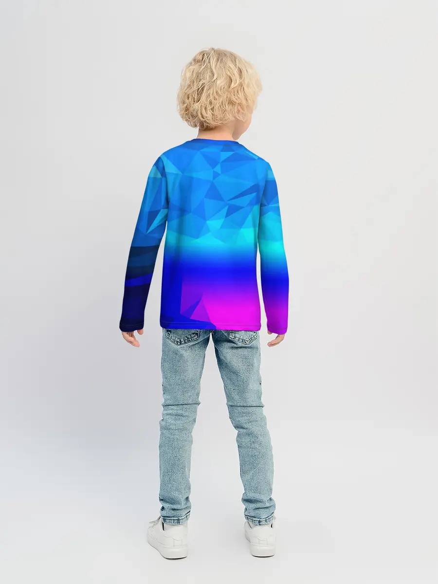 Детский лонгслив / ABSTRACT NEON