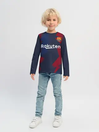 Детский лонгслив / Barcelona PreMatch home