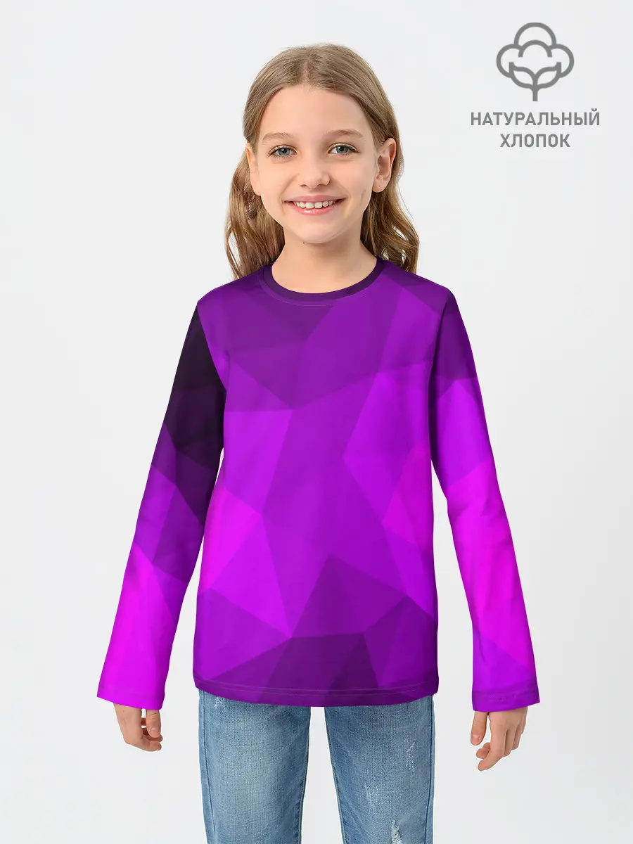 Детский лонгслив / НЕОНОВАЯ АБСТРАКЦИЯ