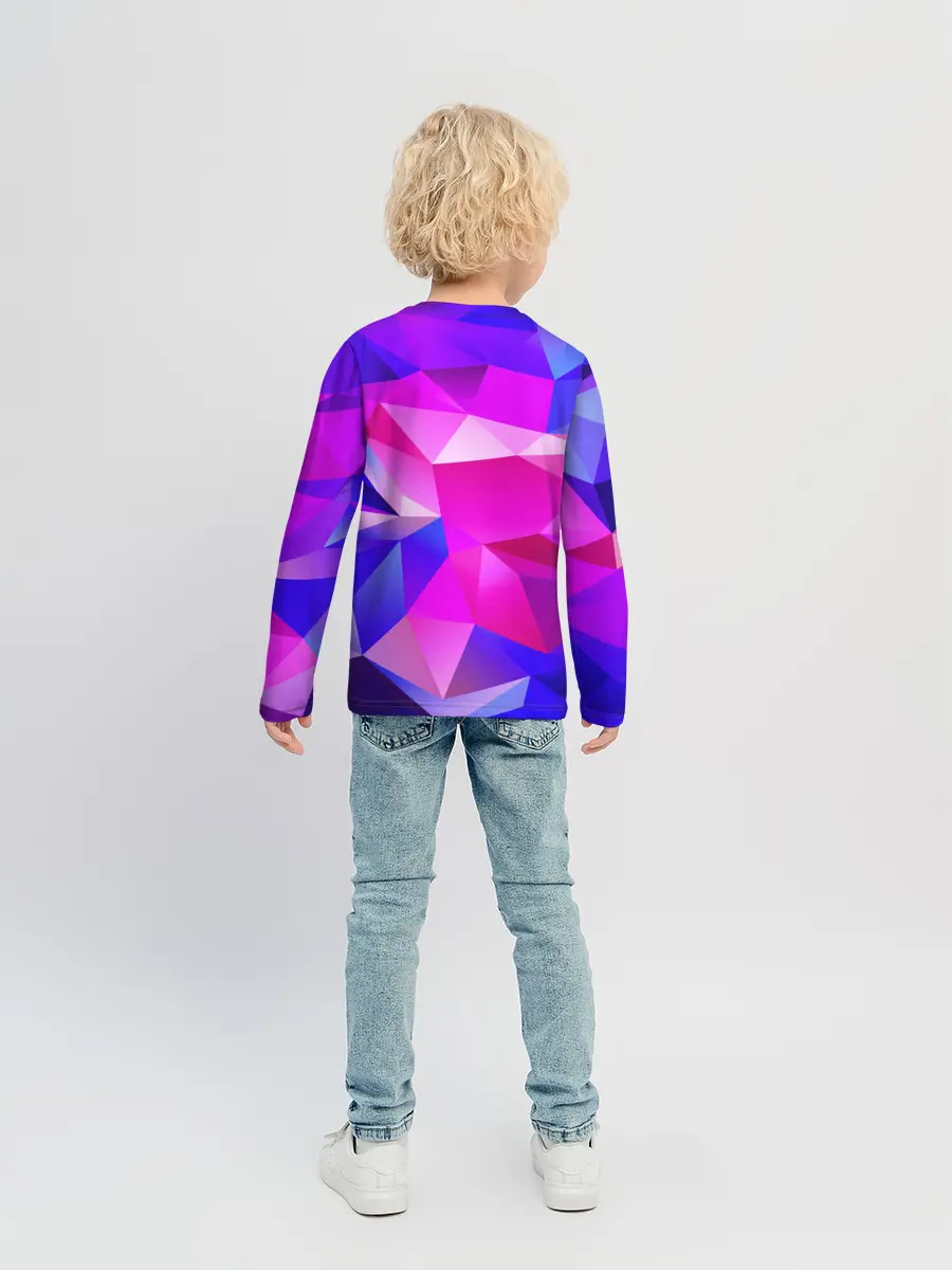 Детский лонгслив / NEON POLYGON