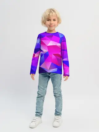 Детский лонгслив / NEON POLYGON