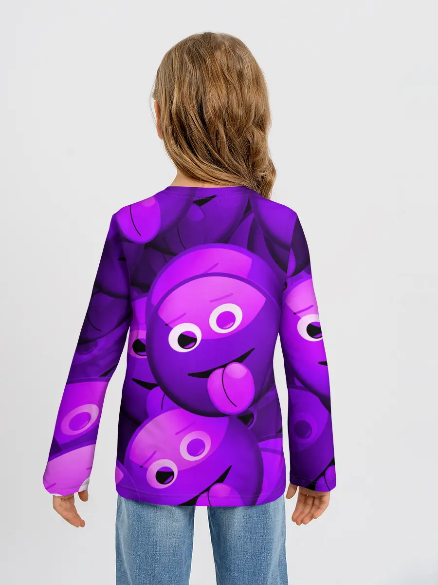 Детский лонгслив / НЕОНОВЫЕ СМАЙЛЫ