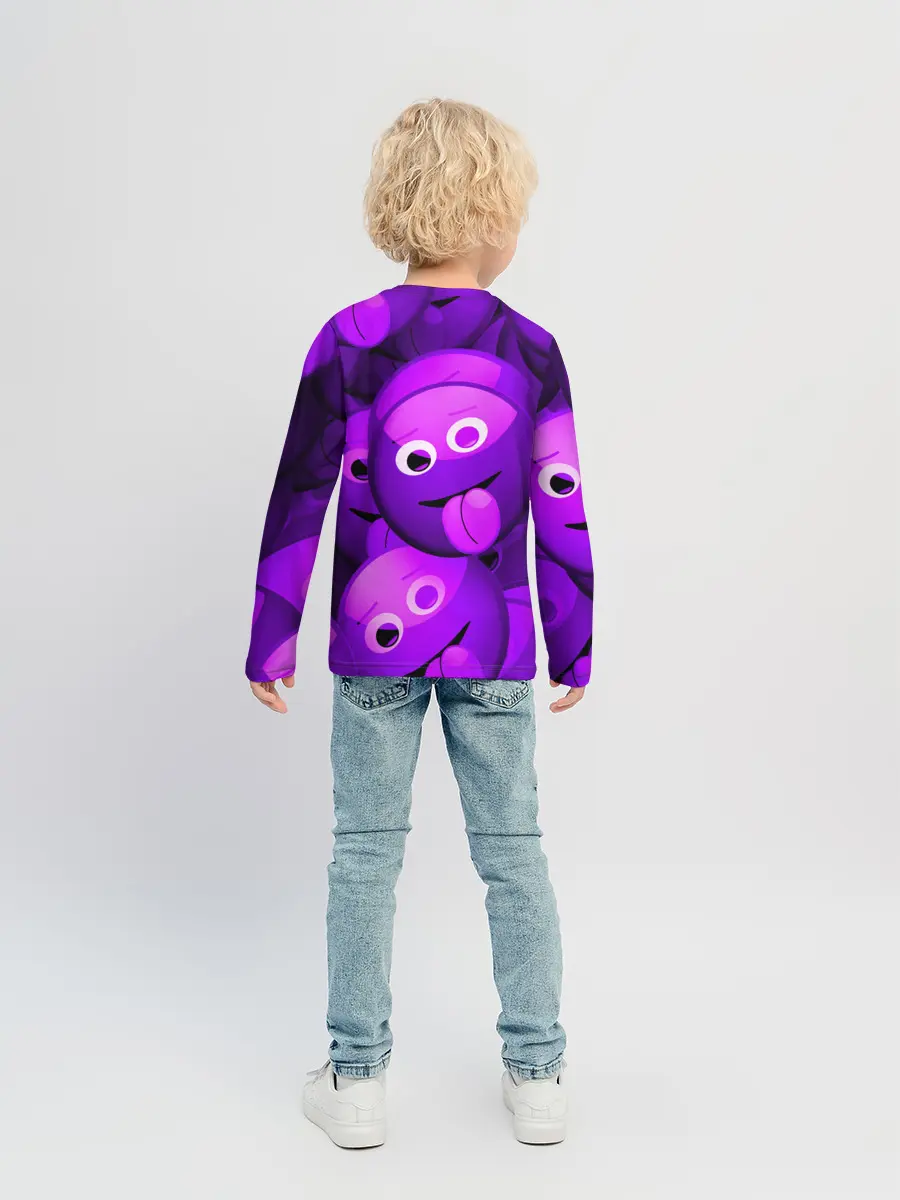 Детский лонгслив / НЕОНОВЫЕ СМАЙЛЫ