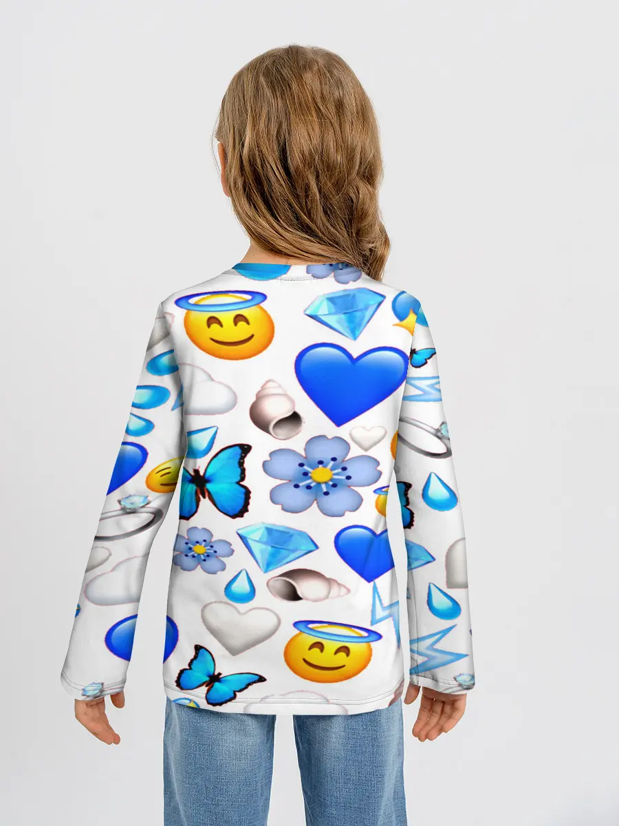 Детский лонгслив / Смайлики