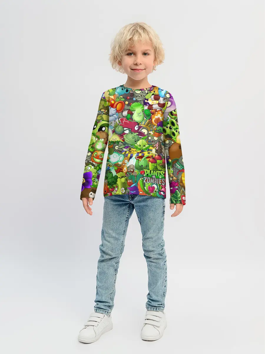 Детский лонгслив / Plants vs Zombies