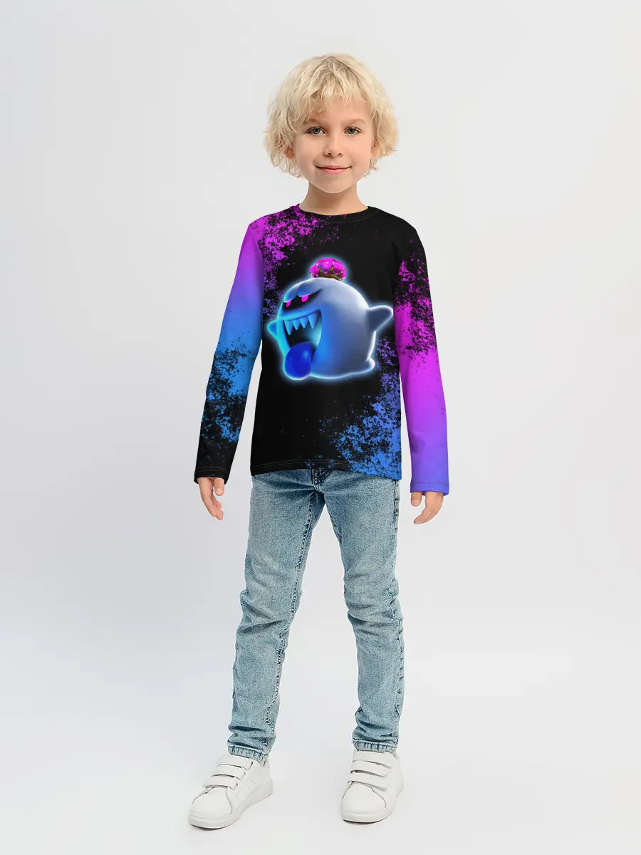 Детский лонгслив / Luigis Mansion