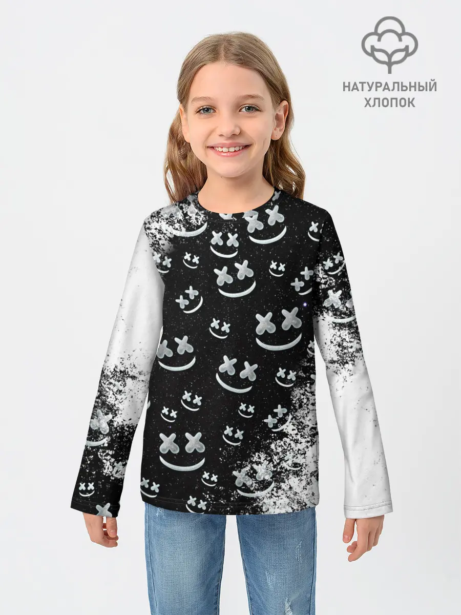 Детский лонгслив / Marshmello