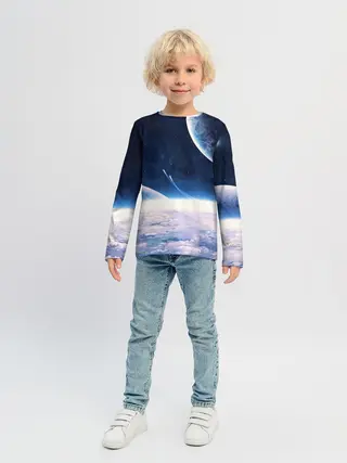 Детский лонгслив / Космос