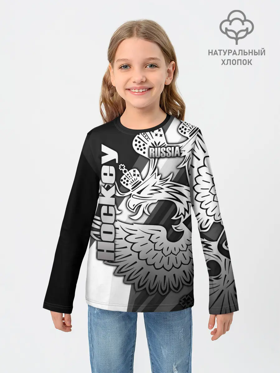 Детский лонгслив / Hockey