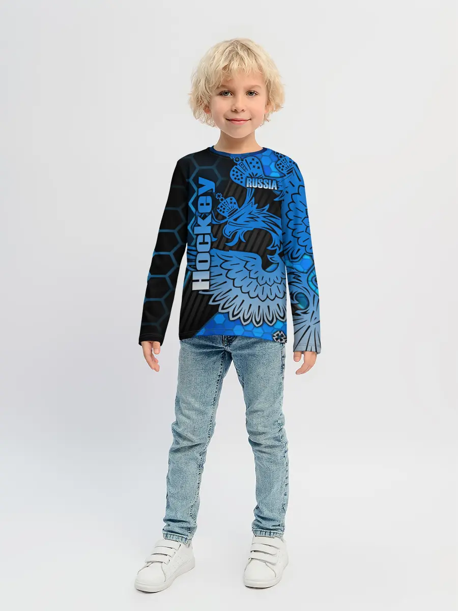 Детский лонгслив / Хоккей