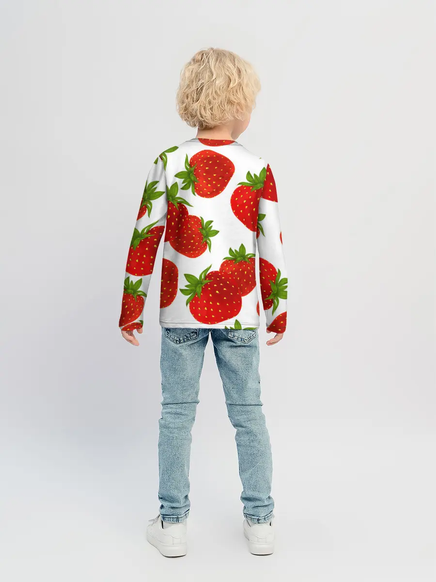 Детский лонгслив / Клубника