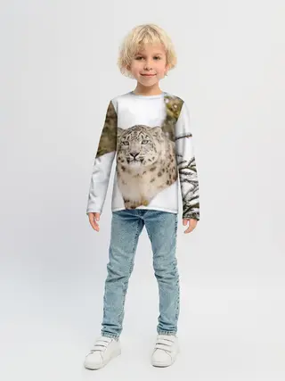 Детский лонгслив / Ирбис