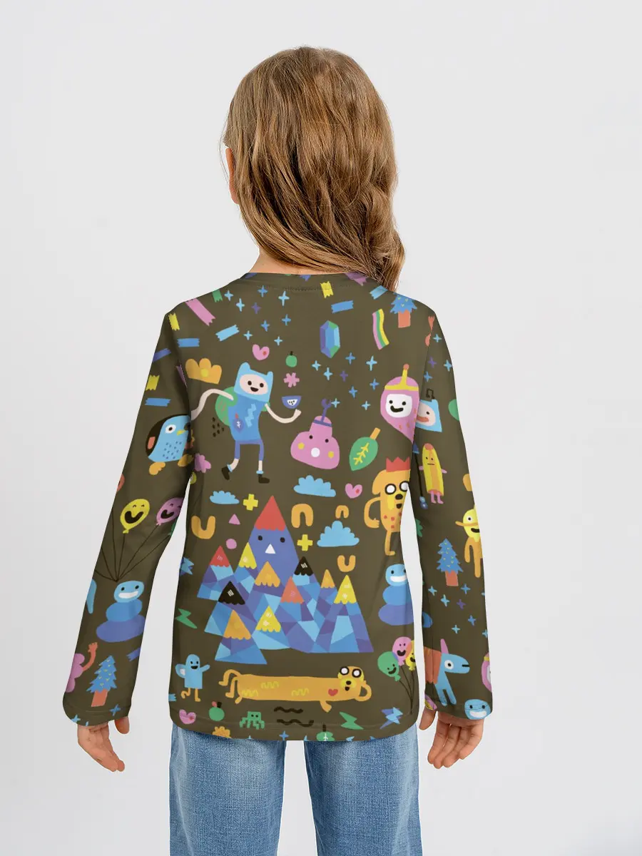 Детский лонгслив / Время приключений Зима