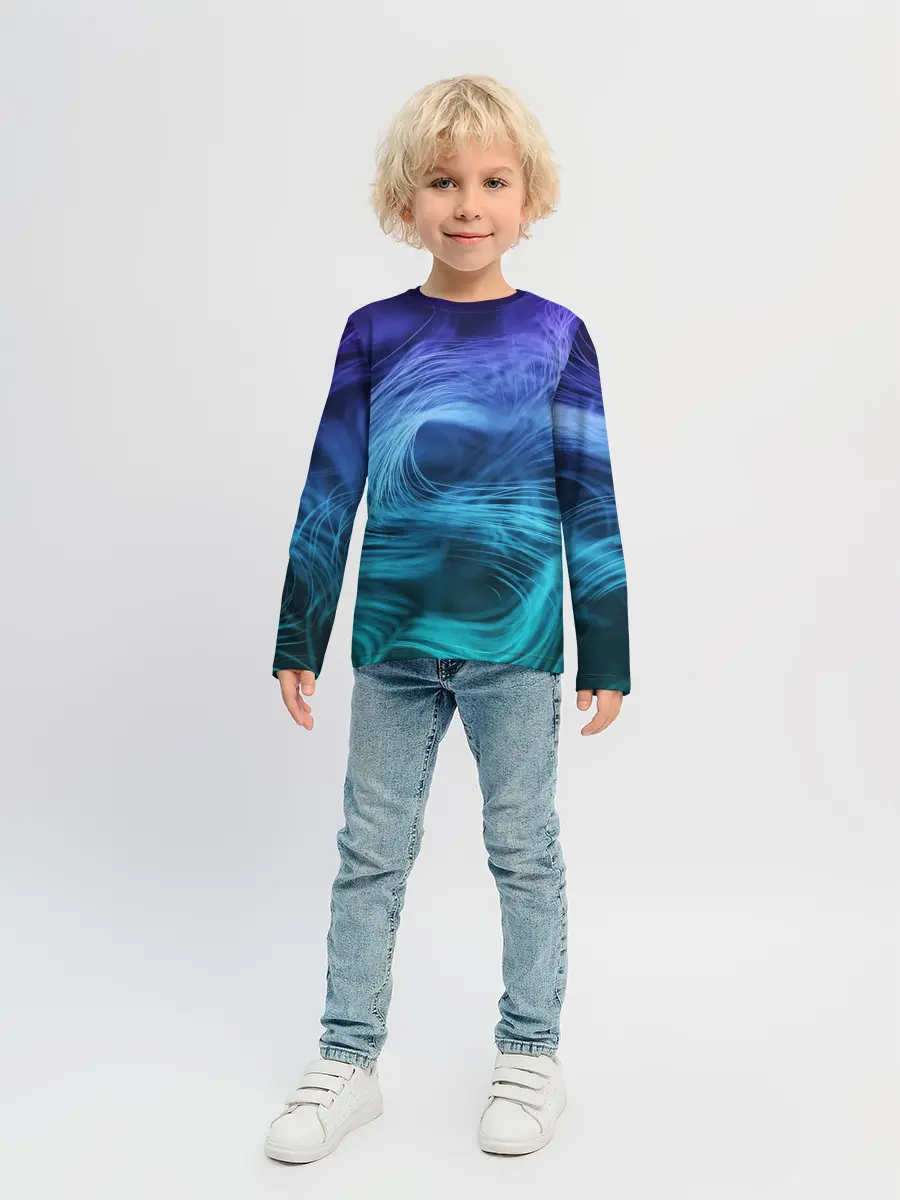 Детский лонгслив / Линии материи
