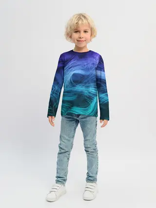 Детский лонгслив / Линии материи