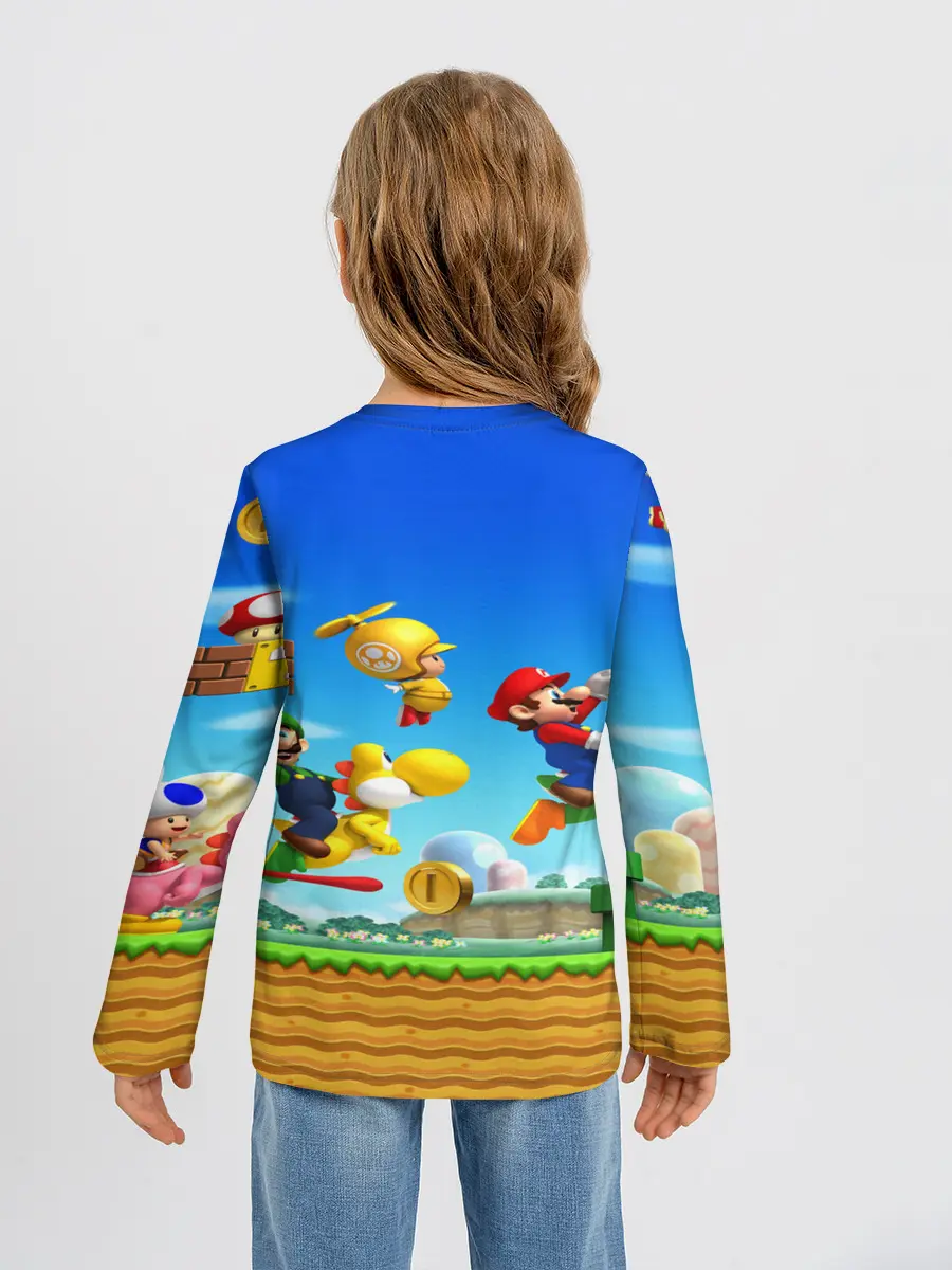 Детский лонгслив / Марио