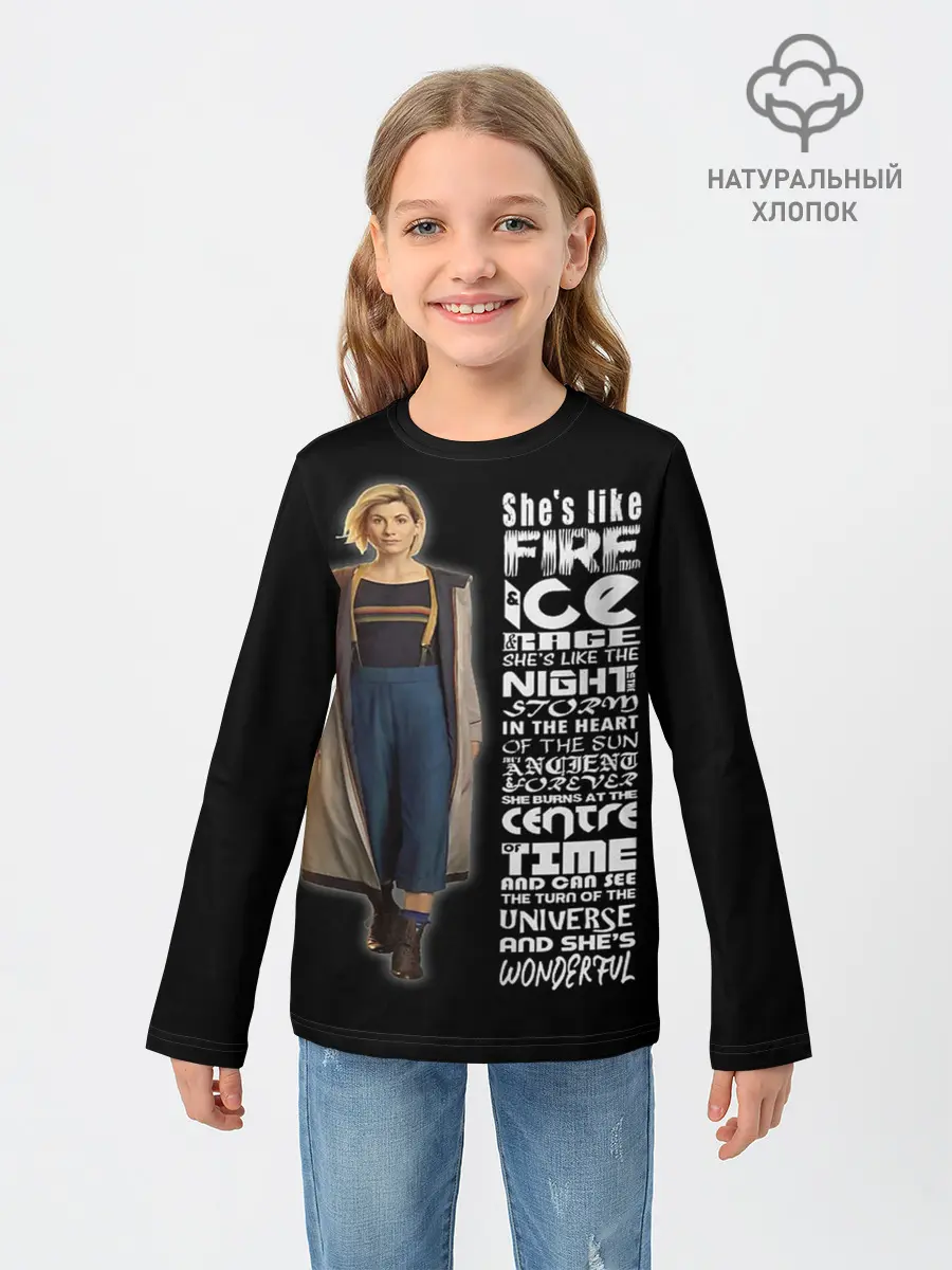 Детский лонгслив / Доктор Кто