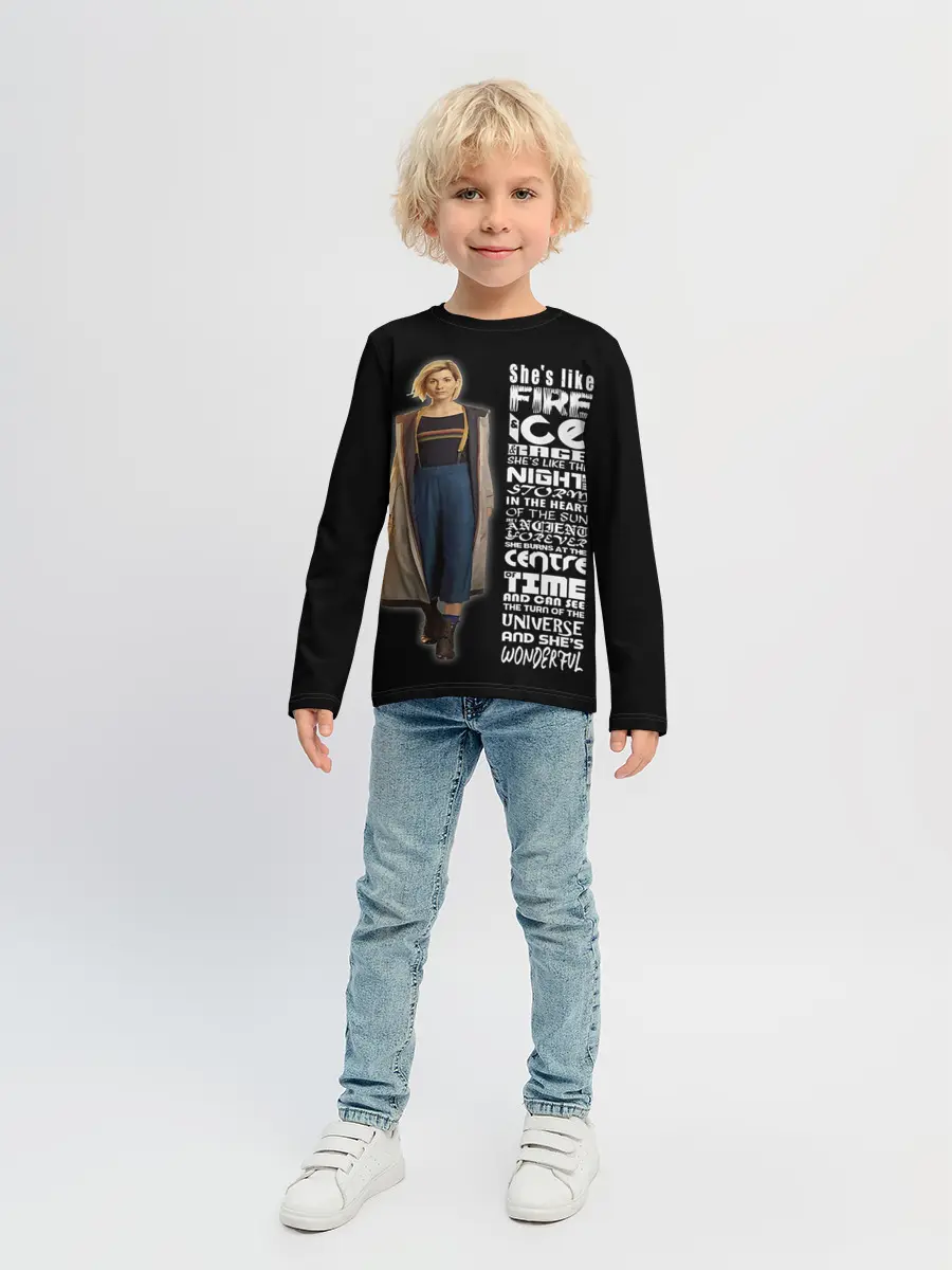 Детский лонгслив / Доктор Кто