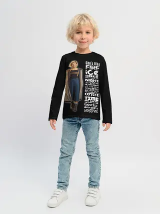 Детский лонгслив / Доктор Кто