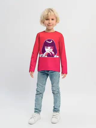 Детский лонгслив / MIA GLITCH Gradient