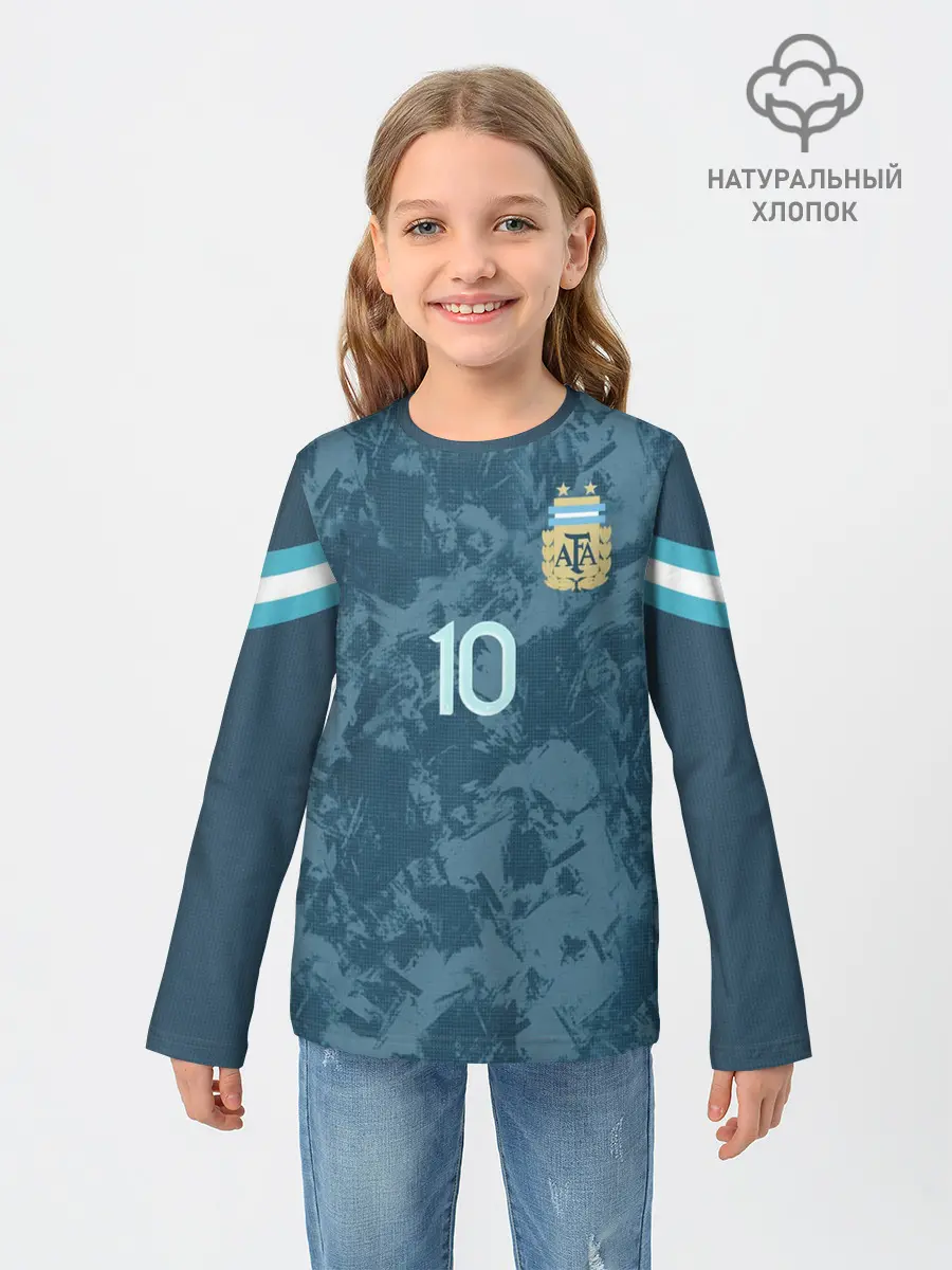 Детский лонгслив / Messi away Copa America 2020