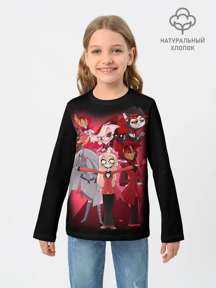 Детский лонгслив / Отель хазбин