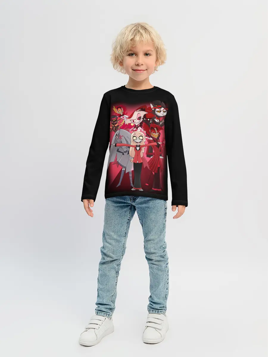 Детский лонгслив / Отель хазбин