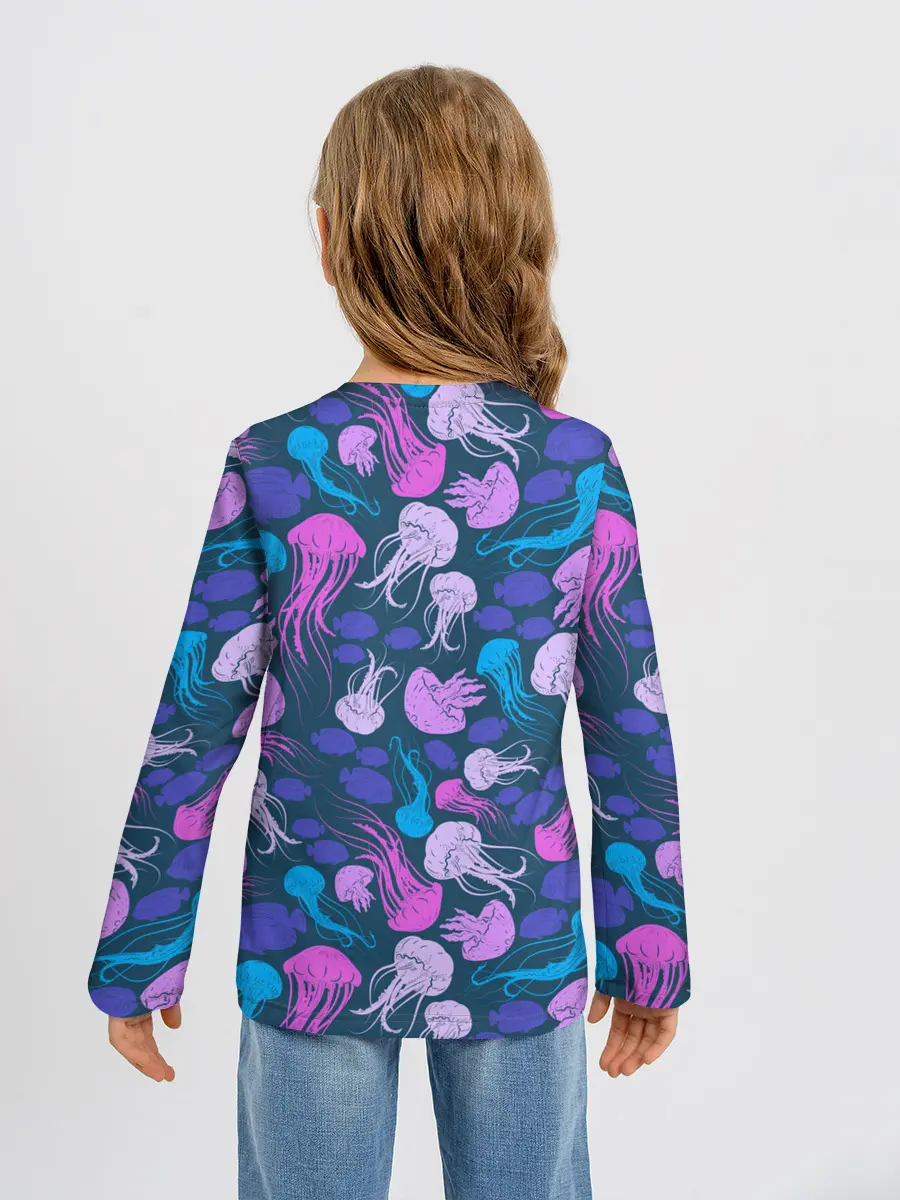 Детский лонгслив / Медузы