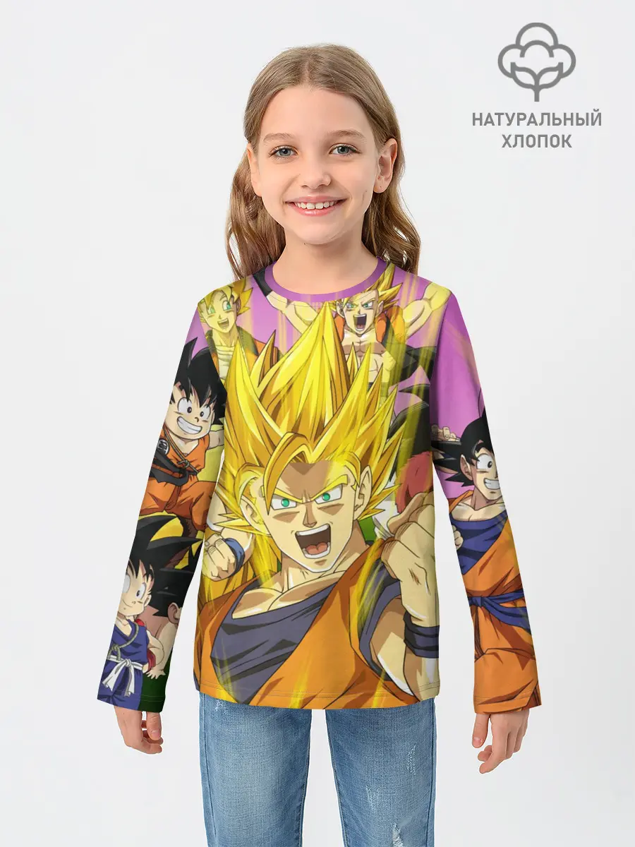 Детский лонгслив / Все герои Драгонболл