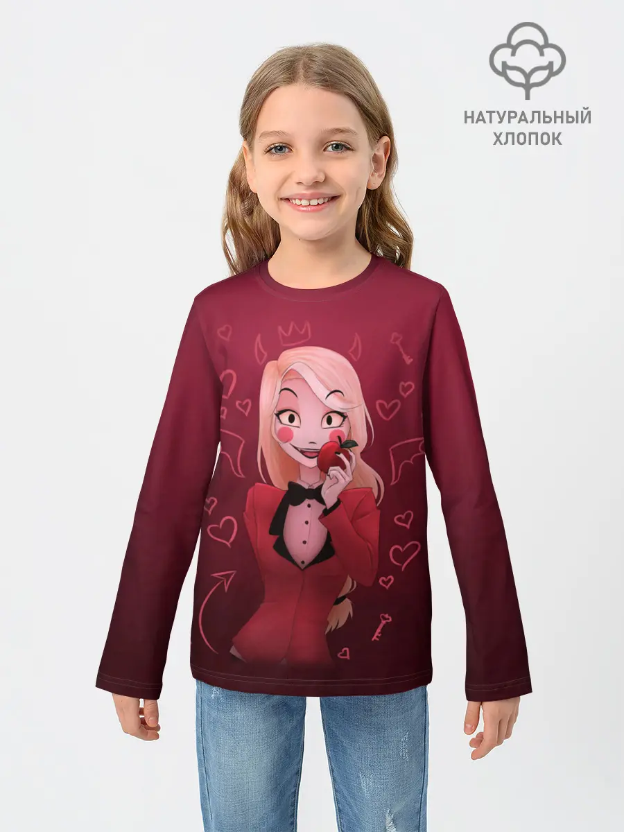 Детский лонгслив / Hazbin Hotel