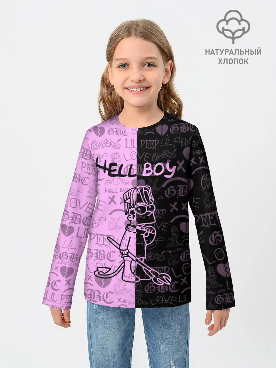 Детский лонгслив / LIL PEEP HELL BOY