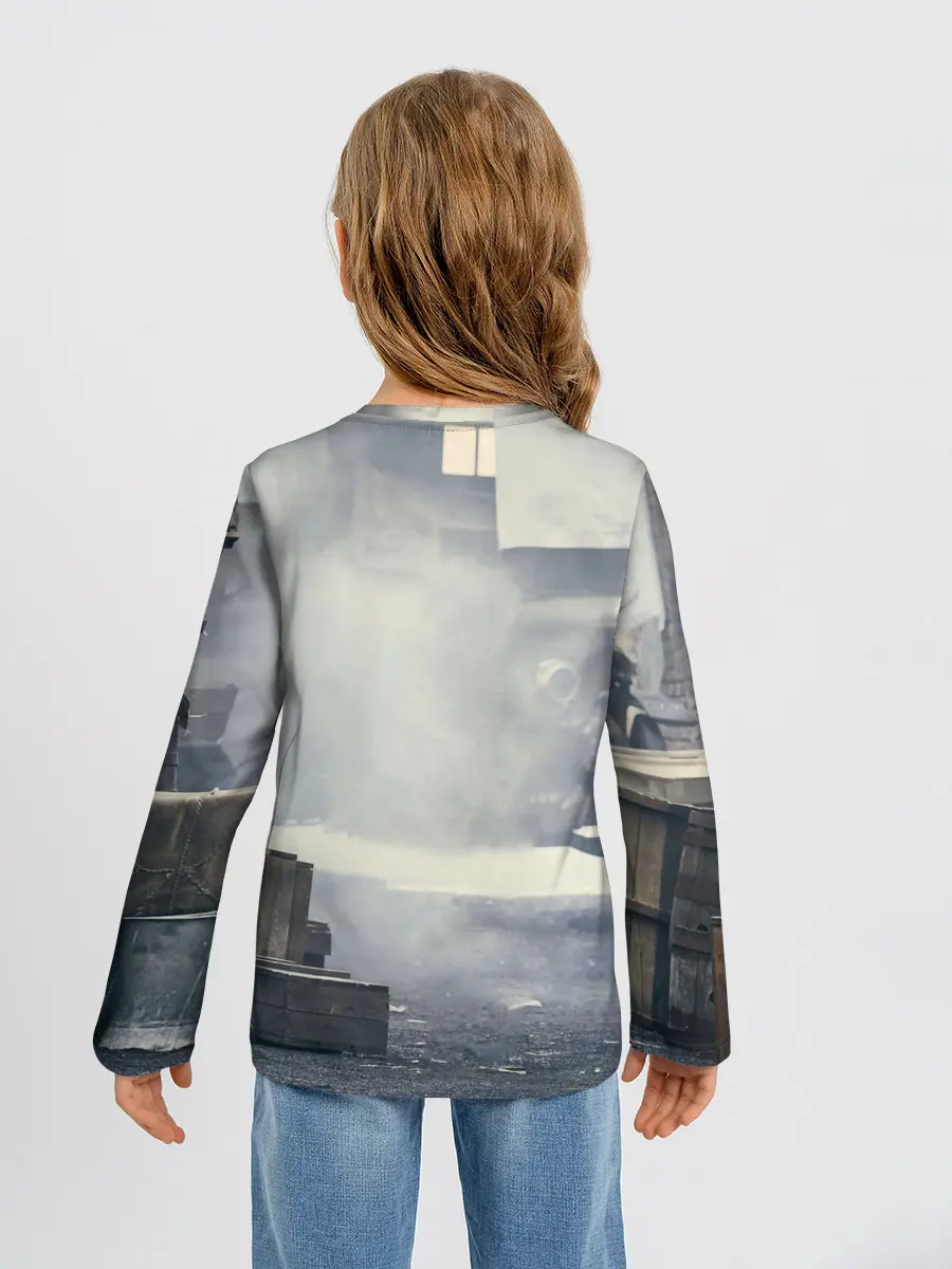 Детский лонгслив / Острые козырьки