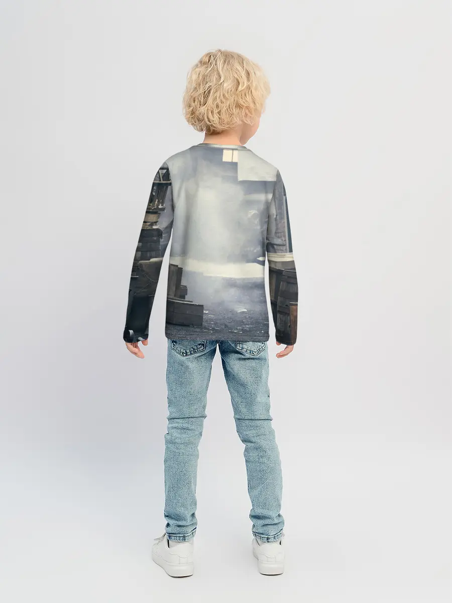 Детский лонгслив / Острые козырьки