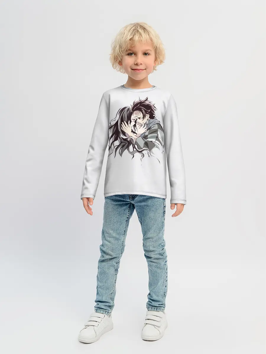Детский лонгслив / Kimetsu no Yaiba поцелуйчики