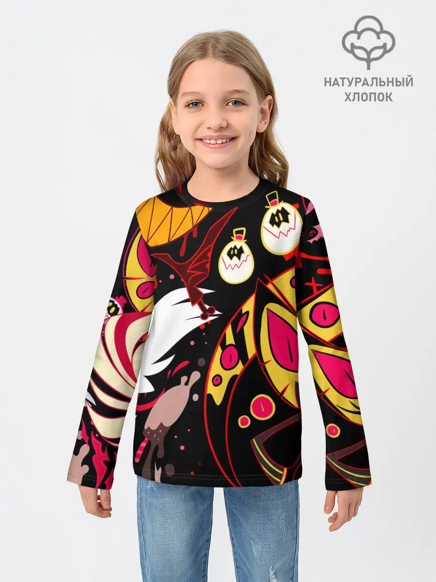 Детский лонгслив / Hazbin Hotel