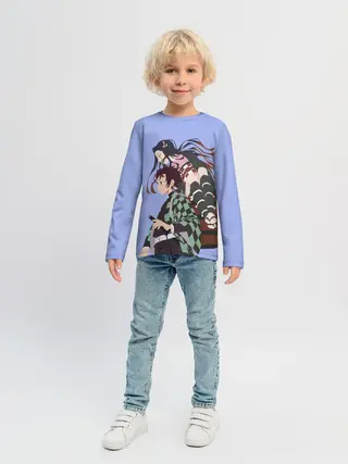 Детский лонгслив / Tanjirou & Nezuko