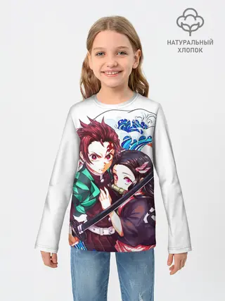 Детский лонгслив / Клинок рассекающий демонов