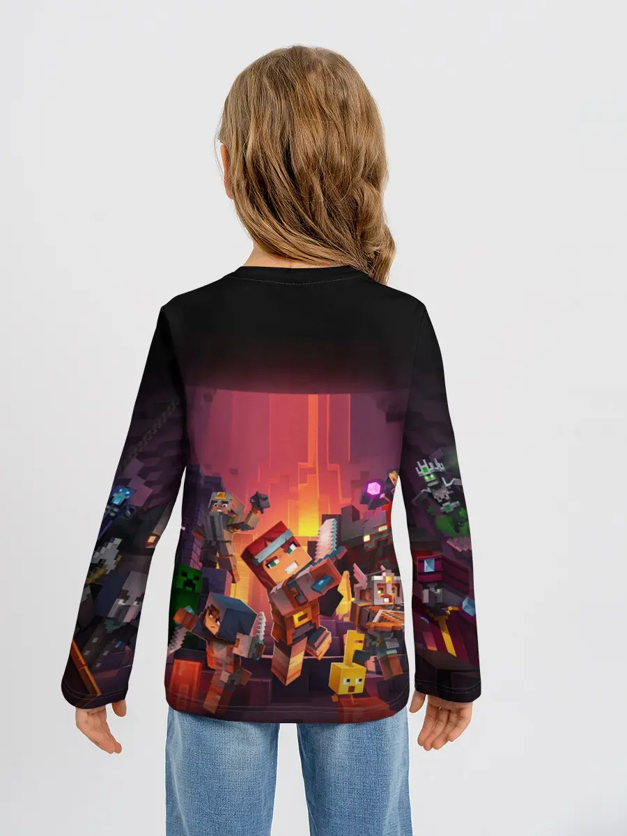 Детский лонгслив / Minecraft Dungeons