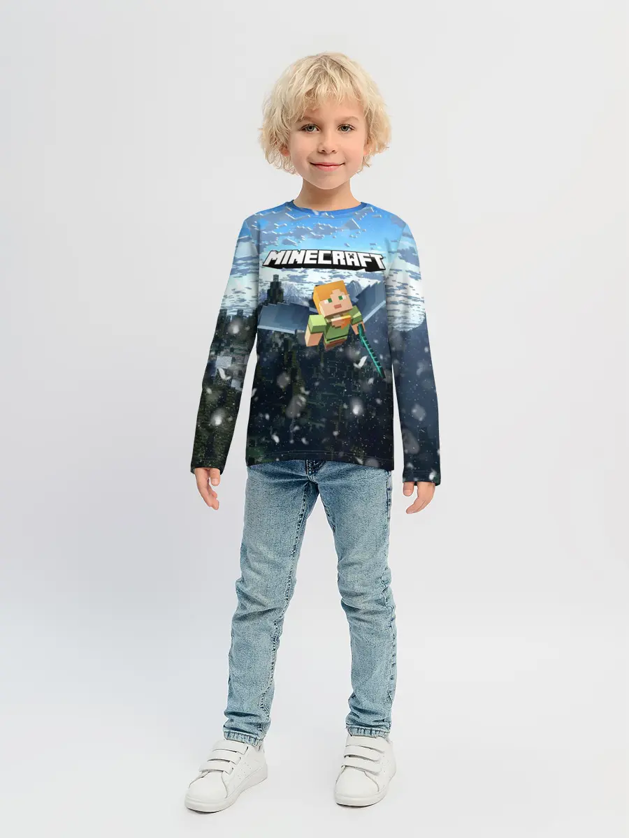 Детский лонгслив / Minecraft / Майнкрафт