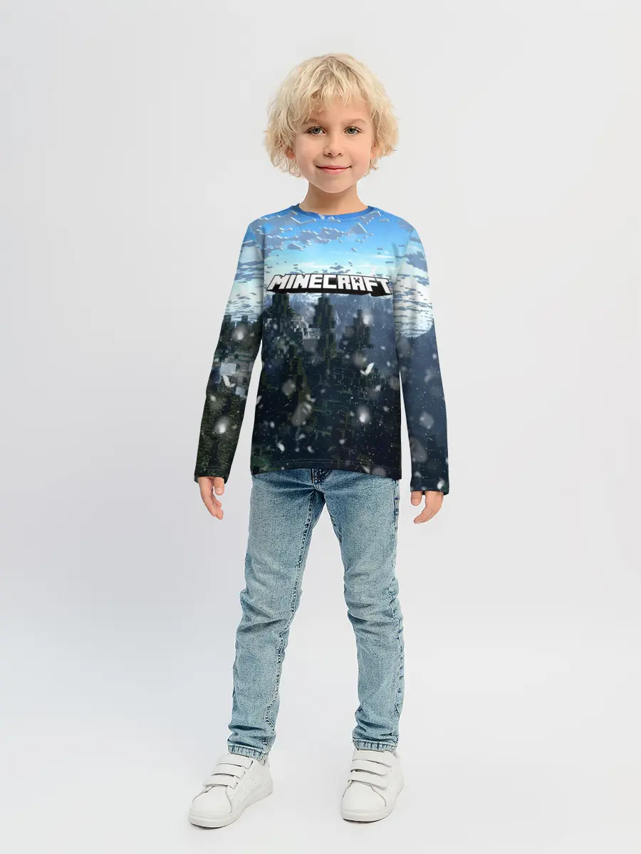 Детский лонгслив / Minecraft / Майнкрафт