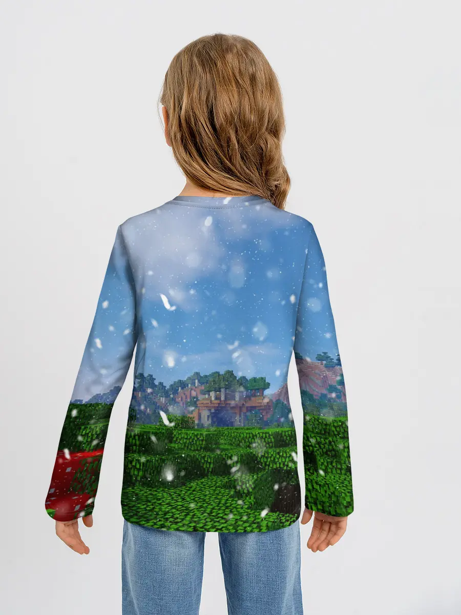 Детский лонгслив / Minecraft / Майнкрафт